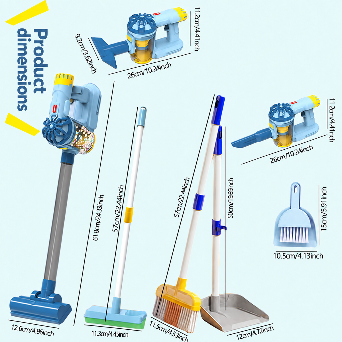 3-in-1 Toy Vacuum Cleaner and Cleaning Set: product details and play ideas (3)