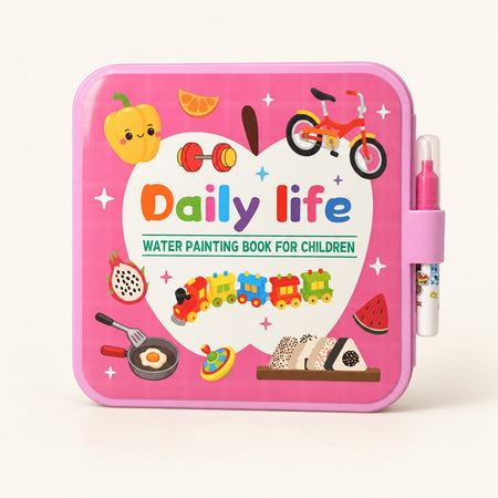 Reusable Water Colouring Book with Pen