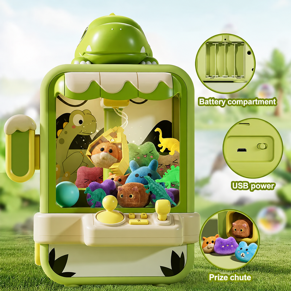 Mini Claw Machine, Rabbit or Dinosaur: product details and play ideas (3)
