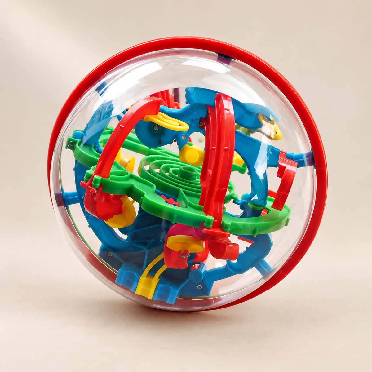 3D Maze Ball — 100-Step Challenge — Pivoli Toys beige studio photograph