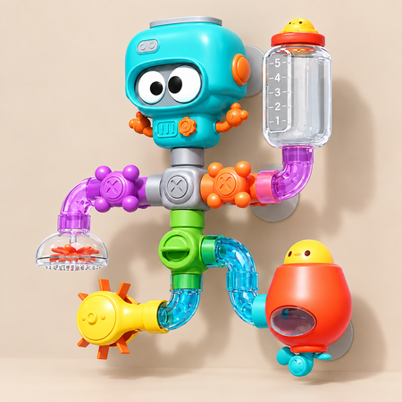 Bath Water Track Toy with Build-and-Pour Play