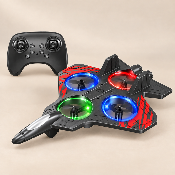 Mini Remote Control Foam Drone, clean studio product photograph