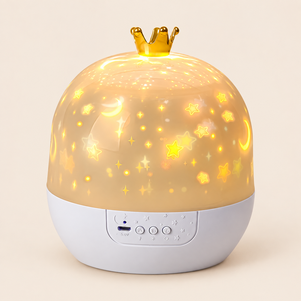 Crown Star Projector Night Light