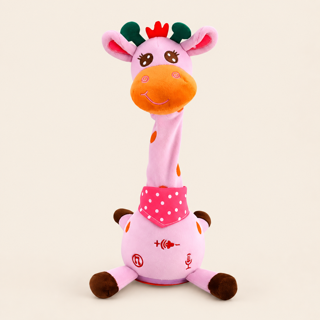 Dancing Talking Giraffe Toy - Pink