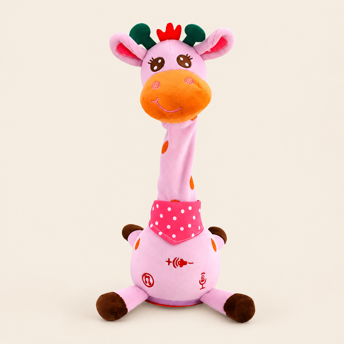 Dancing Talking Giraffe Toy - Pink