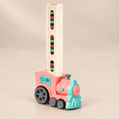 Domino Train Toy with Automatic Domino Laying