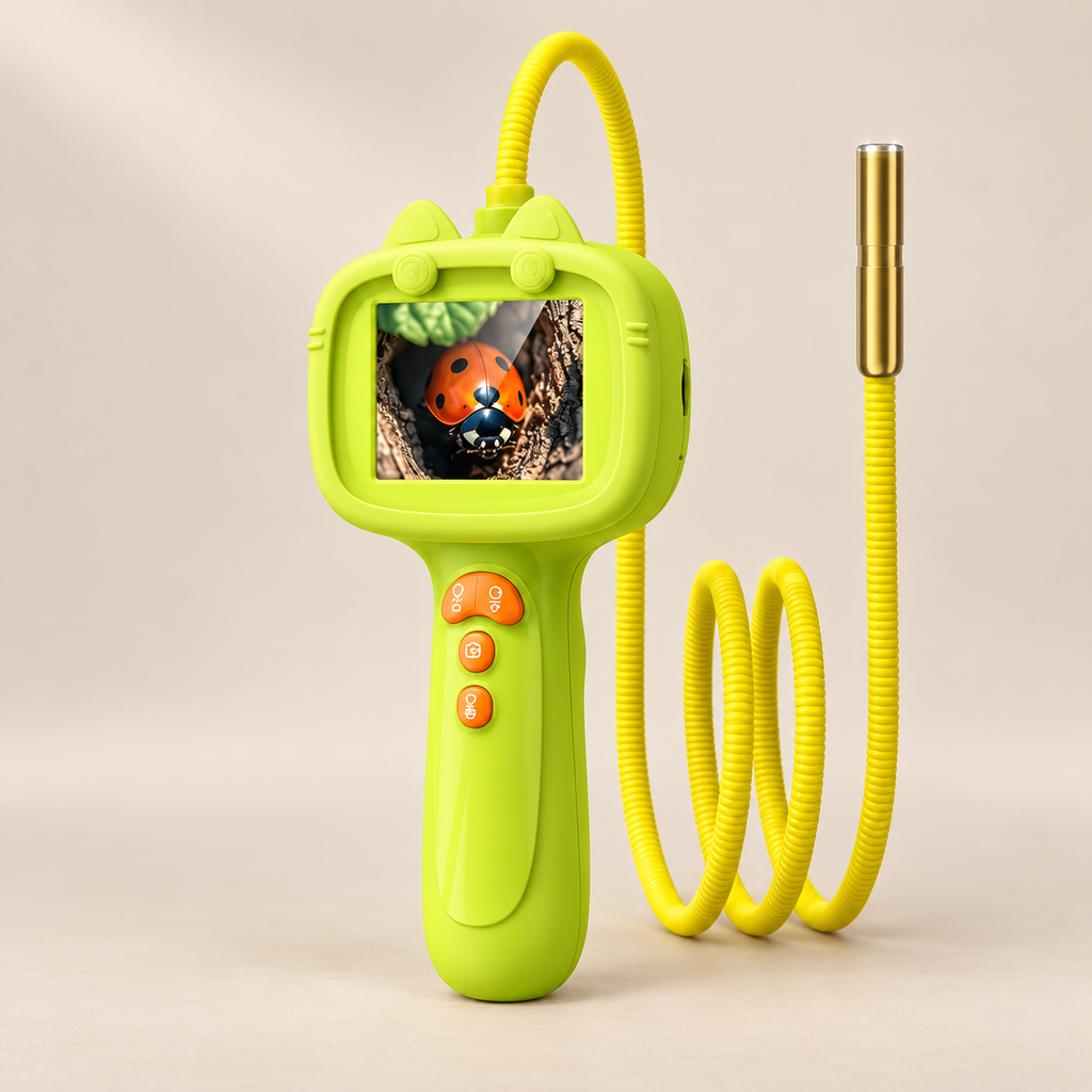 Explorer Camera with Flexible Probe — Pivoli Toys beige studio photograph