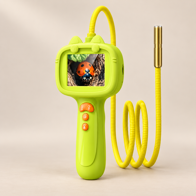 Explorer Camera with Flexible Probe — Pivoli Toys beige studio photograph