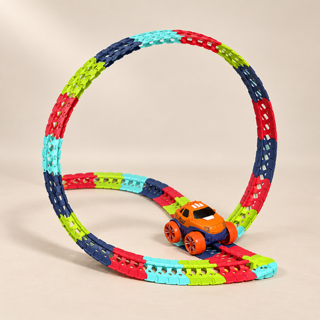 Flexible Car Racing Track — 184 Pieces