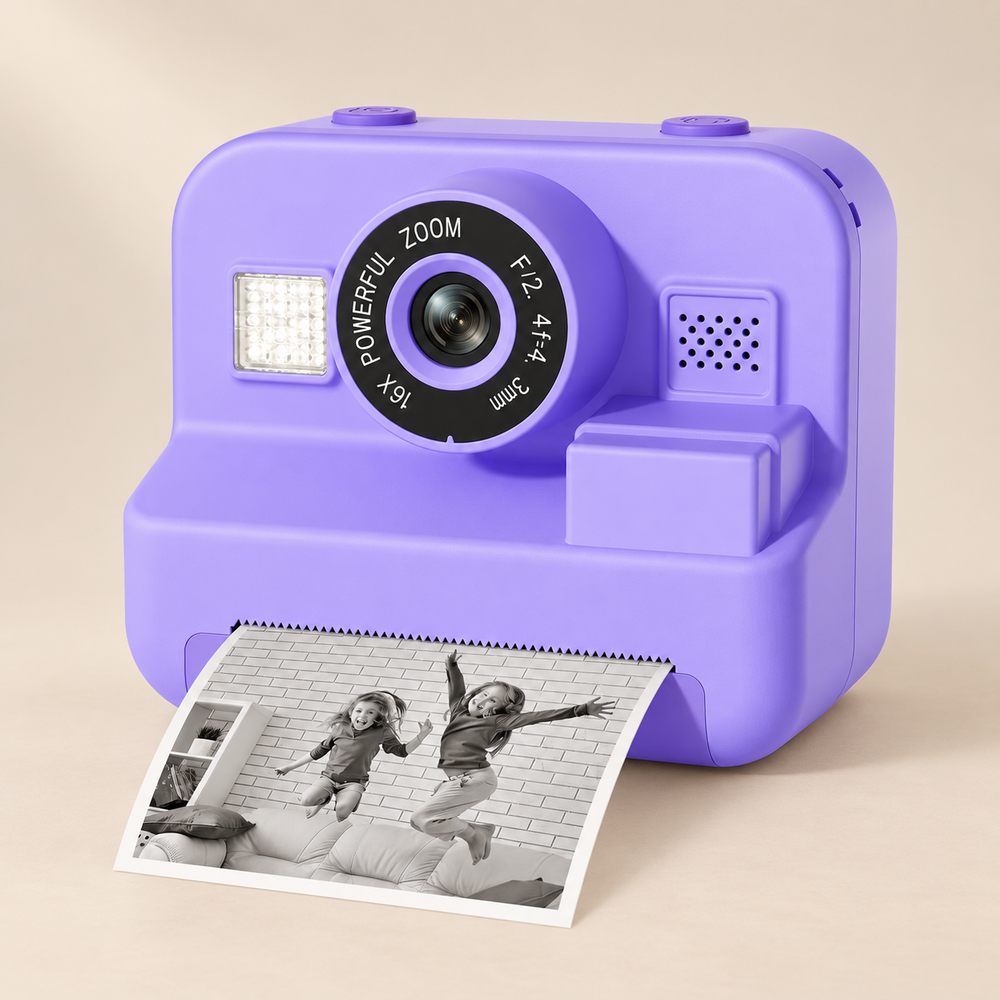 Kids Instant Print Camera with 32GB Memory Card