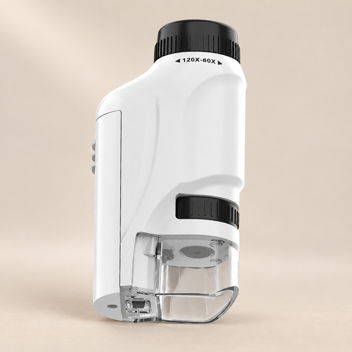 LED Pocket Microscope — Pivoli Toys beige studio photograph