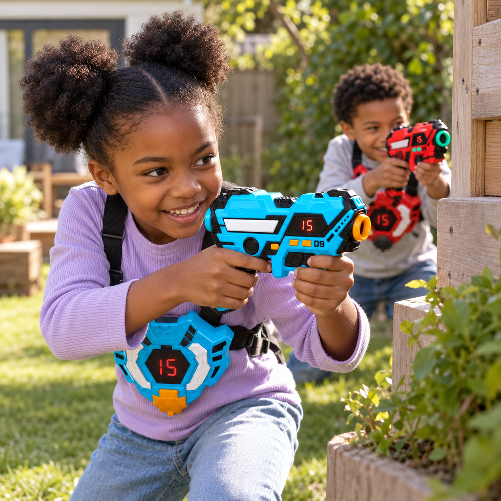 Rechargeable Laser Tag Set for 2 or 4 Players