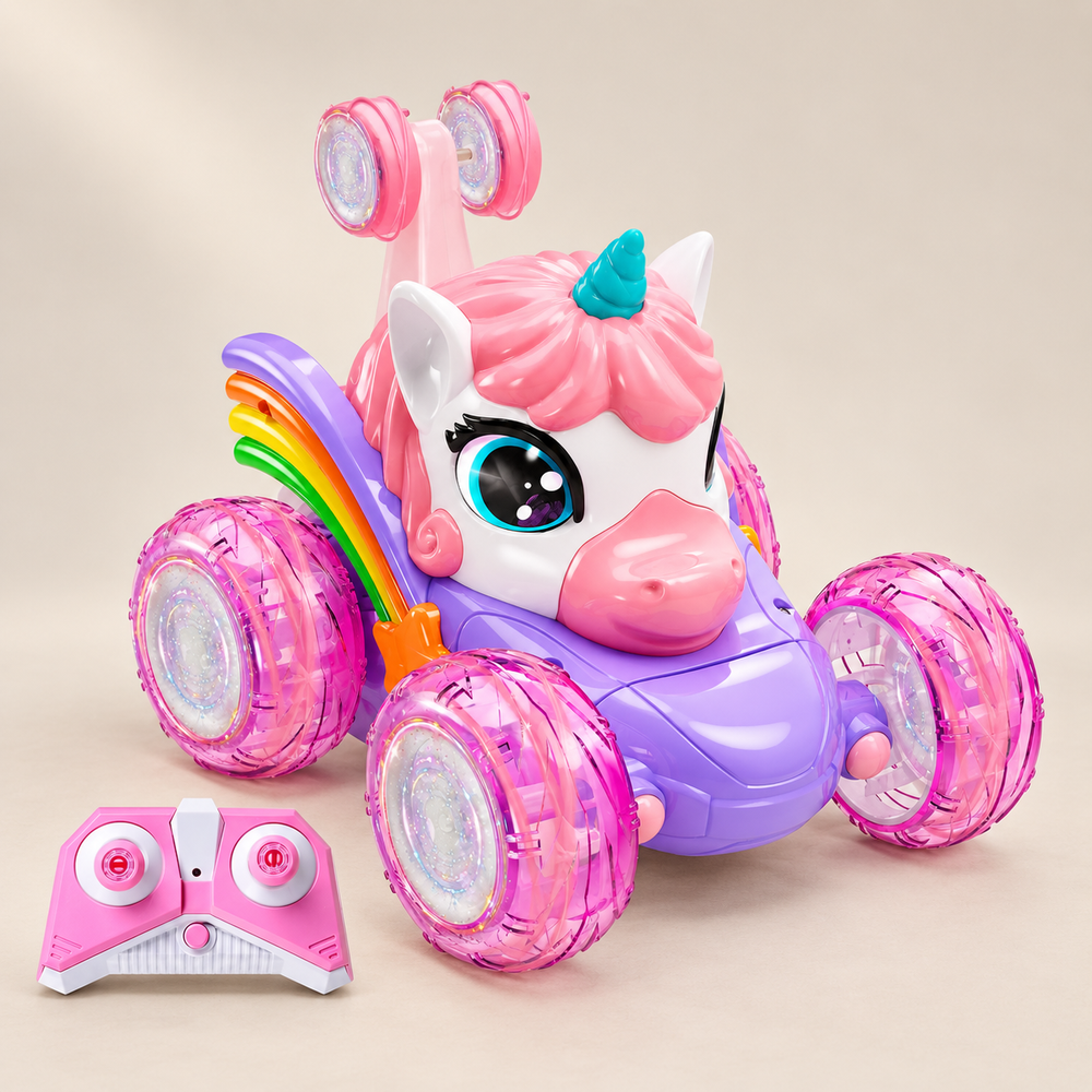 Light-Up Unicorn Remote Control Car