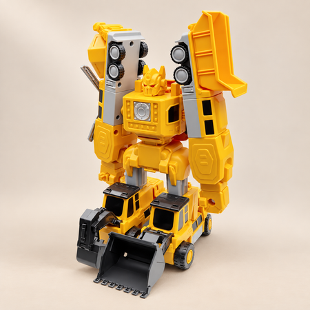 Magnetic Construction Vehicle Building Set, 35 Pieces