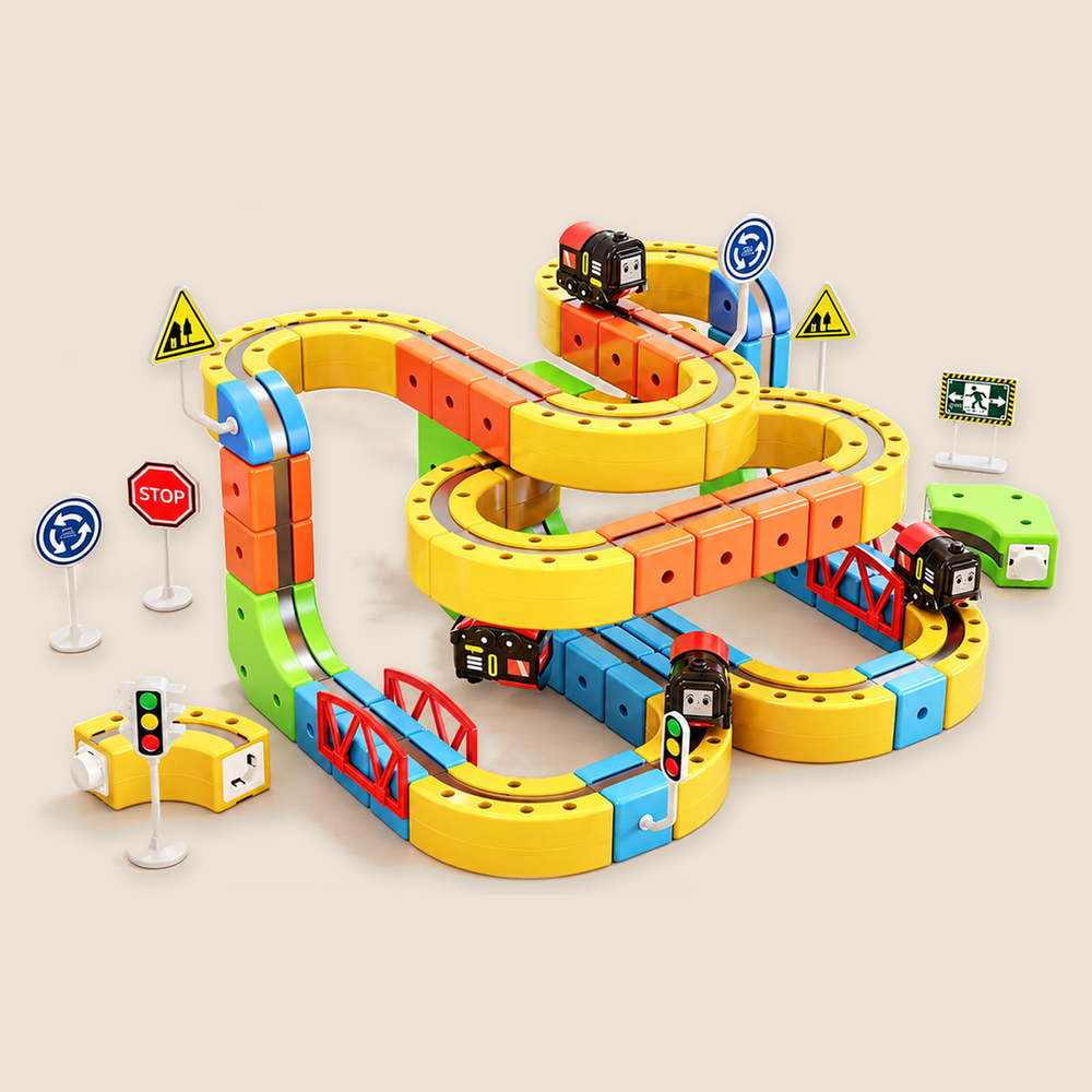Magnetic Train Track Building Set