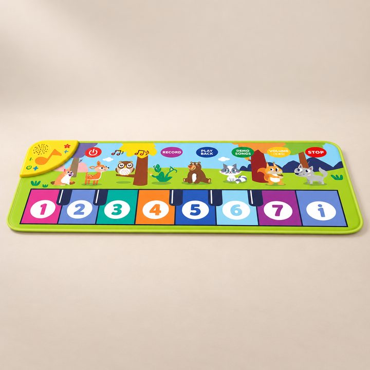 Musical Piano Play Mat — Pivoli Toys — beige studio product photograph