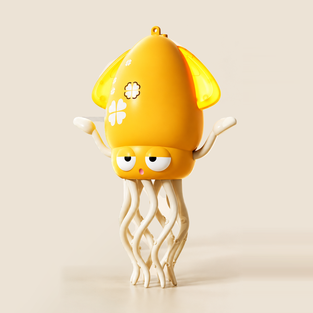 Dancing Octopus Toy with Lights and Music – Yellow – Pivoli Toys