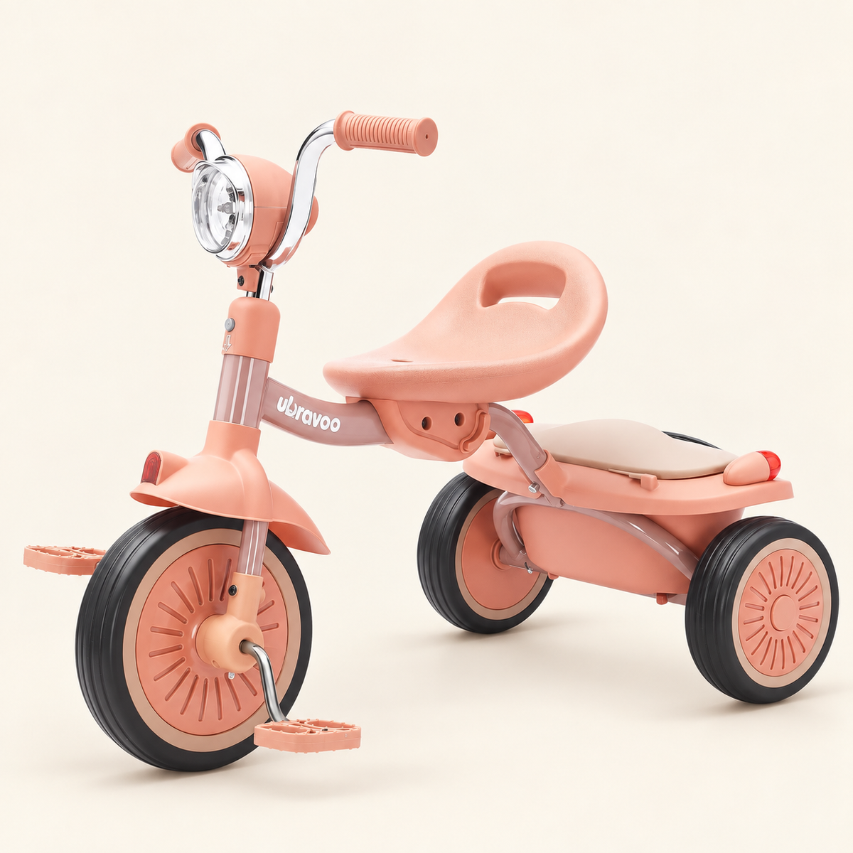 4-in-1 Kids Tricycle and Balance Bike – Pink – Pivoli Toys