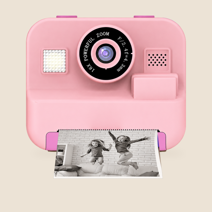 Kids Instant Print Camera with 32GB Memory Card – Pink – Pivoli Toys