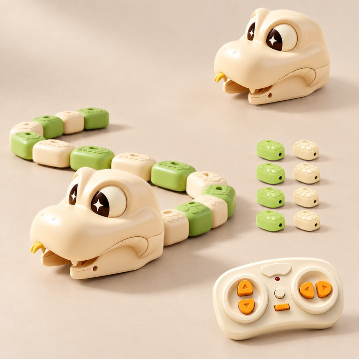 Remote Control Growing Snake Toy – Beige – Pivoli Toys