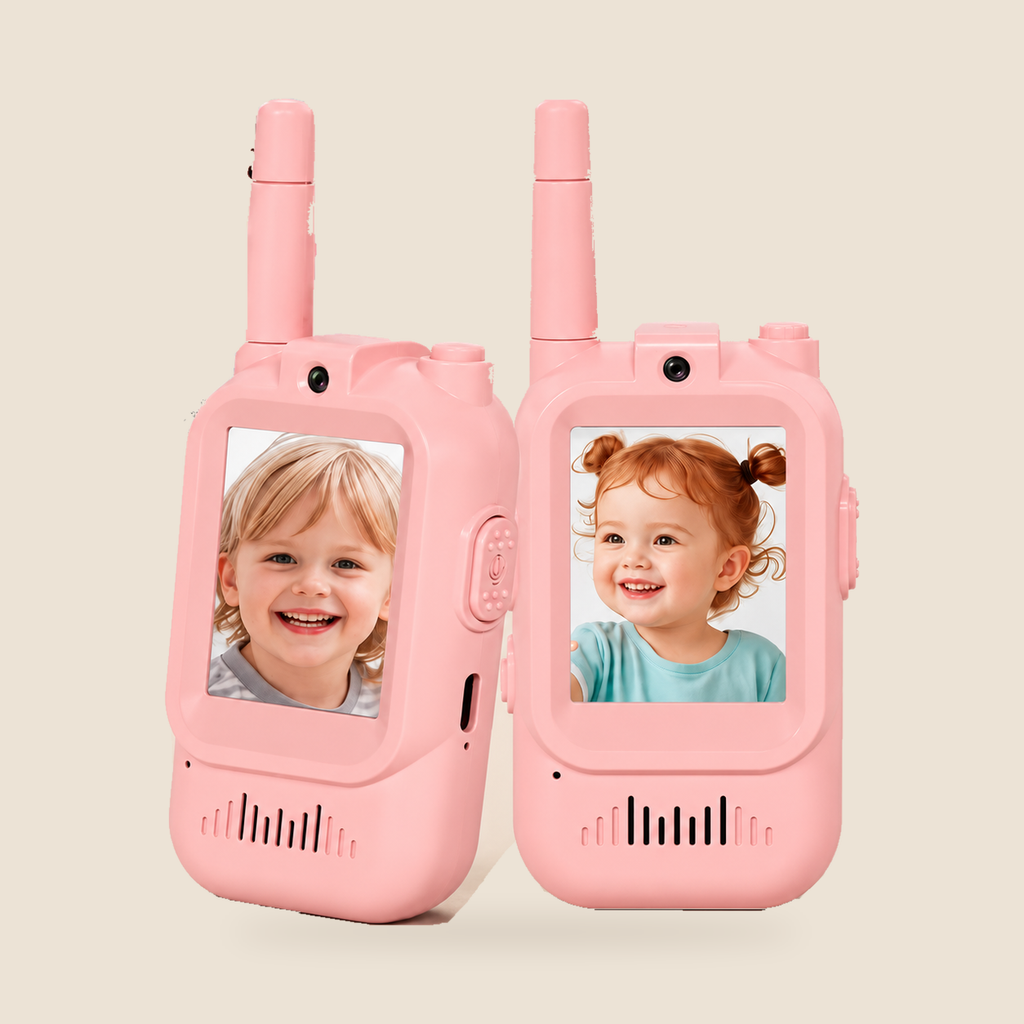 Kids Video Walkie Talkies, Set of 2 – Pink and Pink – Pivoli Toys