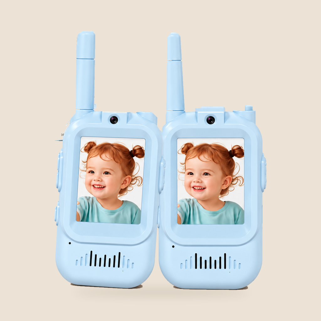 Kids Video Walkie Talkies, Set of 2 – Blue and Blue – Pivoli Toys