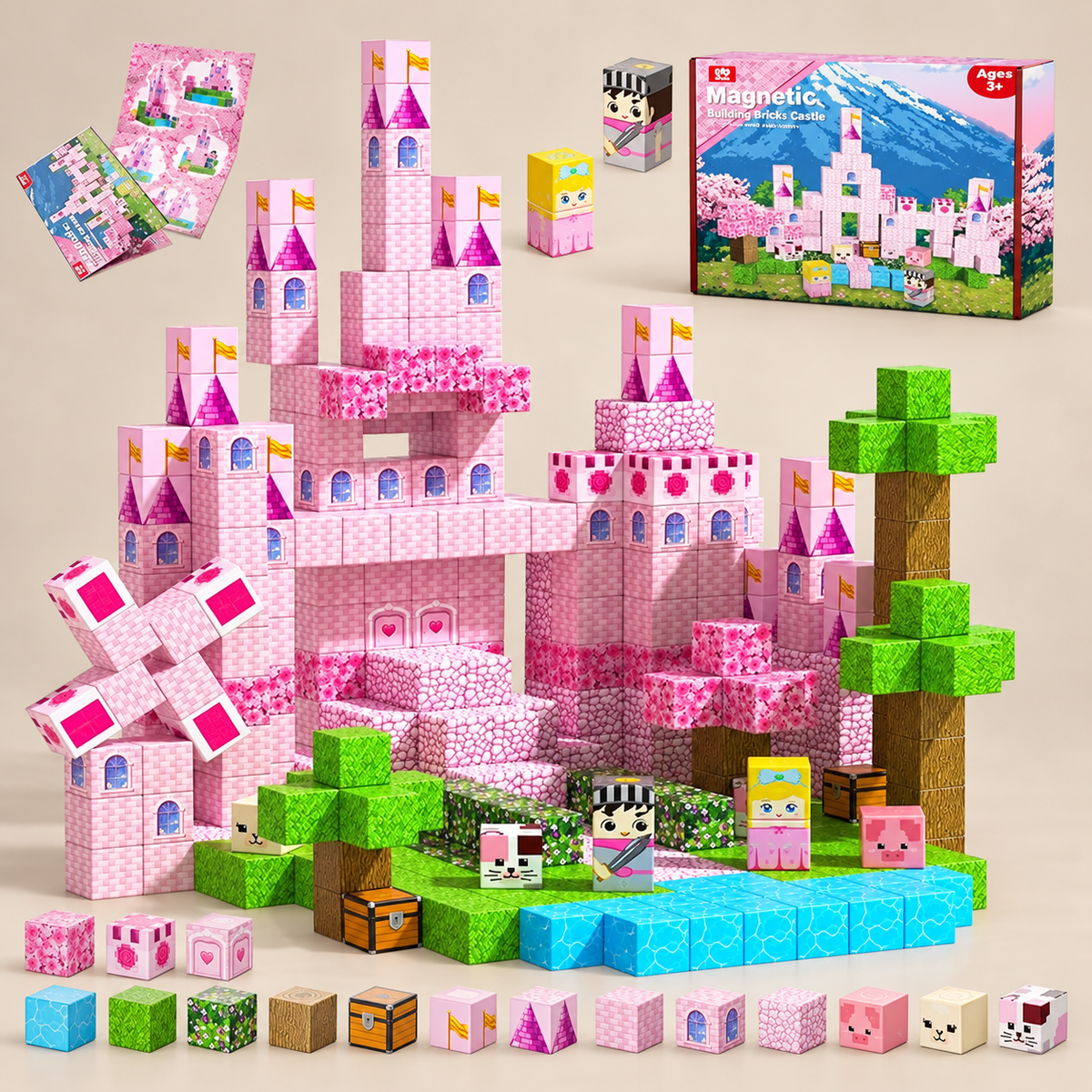 Magnetic Building Cubes, 100 or 150 Pieces – 100 pieces – Pivoli Toys