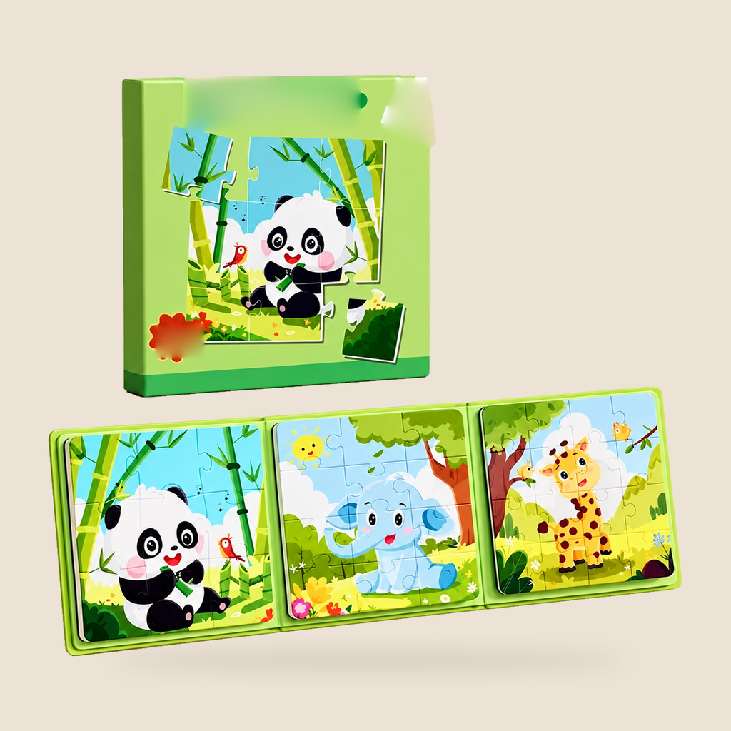 Magnetic Picture Puzzle Book – Animals – Pivoli Toys
