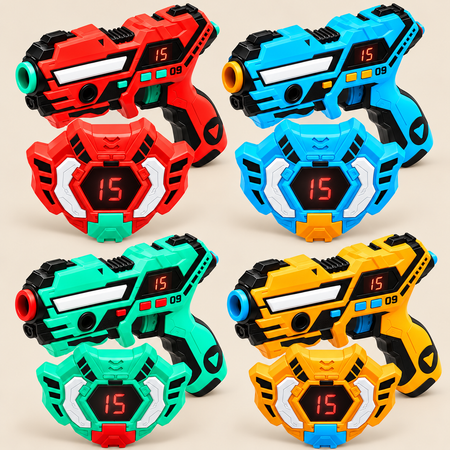 Rechargeable Laser Tag Set for 2 or 4 Players