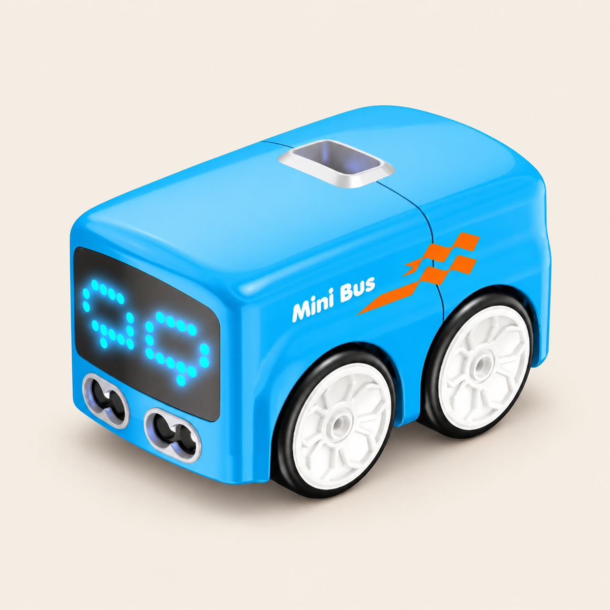 Remote Control Mini Bus with LED Face - Blue