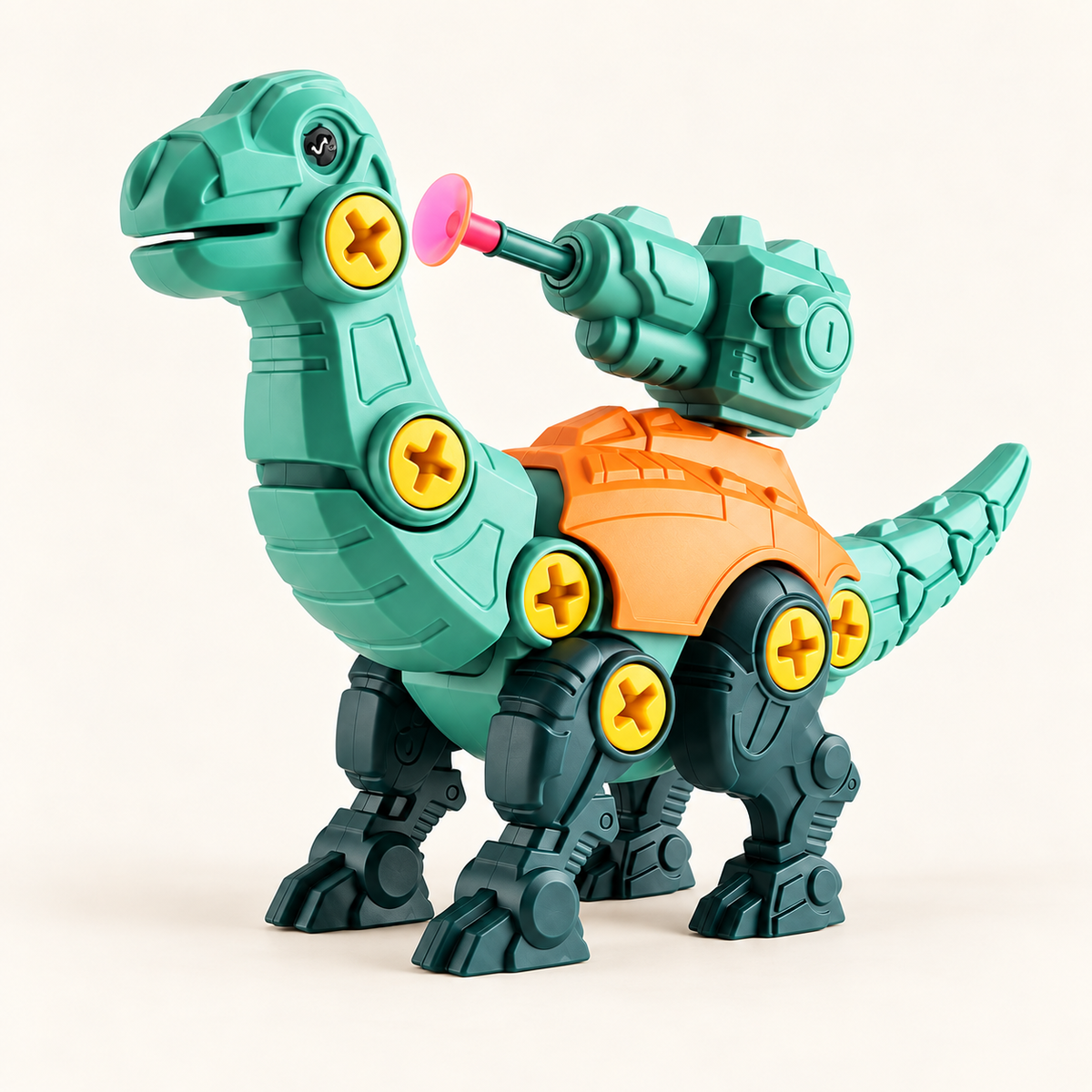 Take-Apart Dinosaur Construction Toy (Green Brachiosaurus) - included free gift