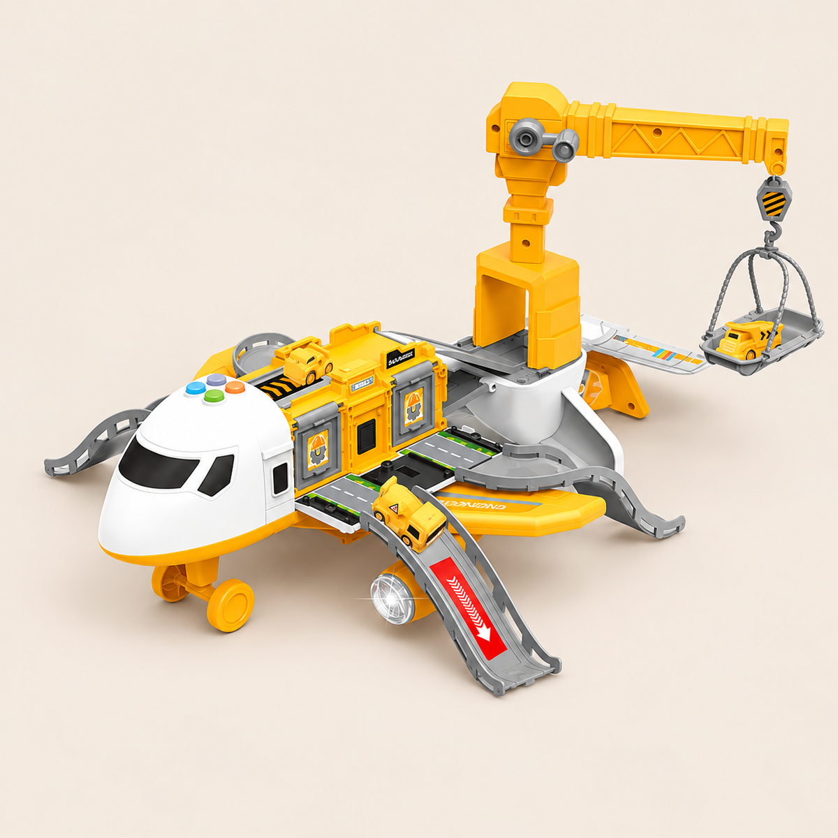 Transforming Toy Aeroplane Playset - Construction
