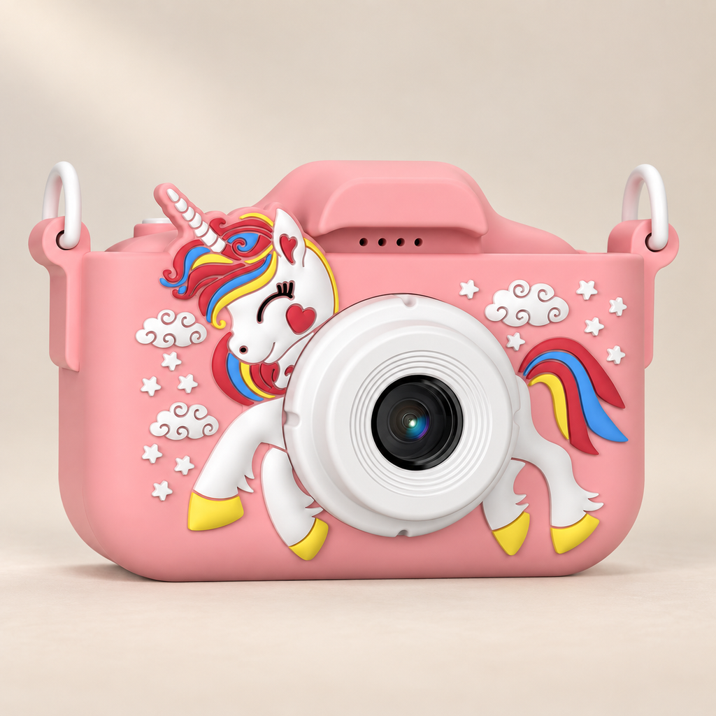 Unicorn Digital Camera for Kids — Pivoli Toys beige studio photograph