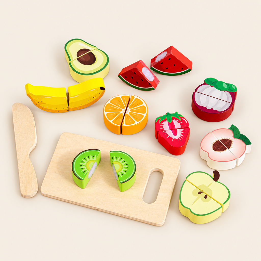 Wooden Cutting Play Food Sets - Fruit