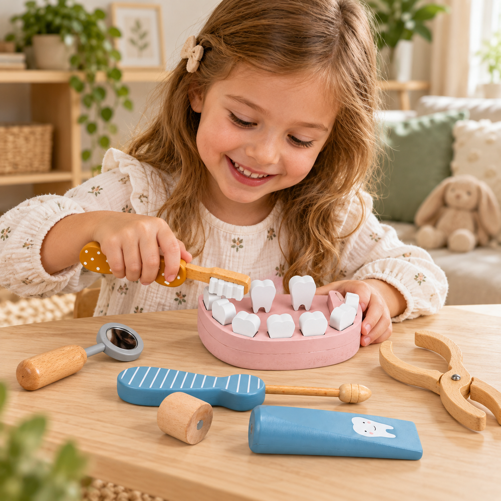 Wooden Dentist Play Set