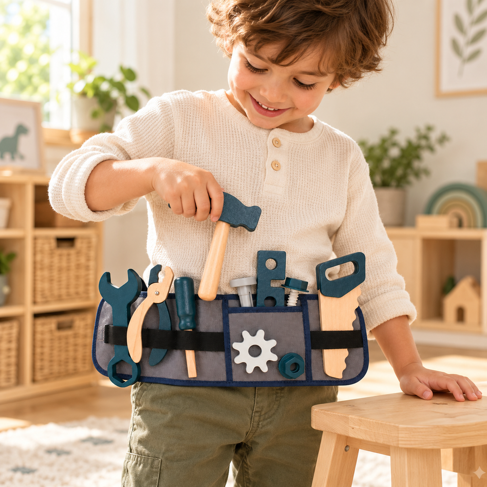 Wooden Toy Tool Belt