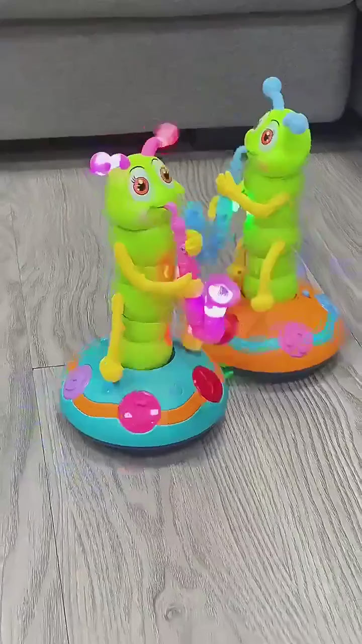 Dancing Saxophone Caterpillar Toy — product demonstration
