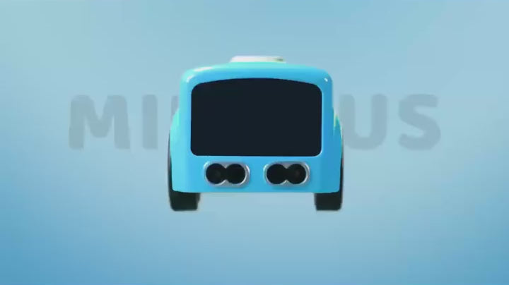 Remote Control Mini Bus with LED Face — product demonstration