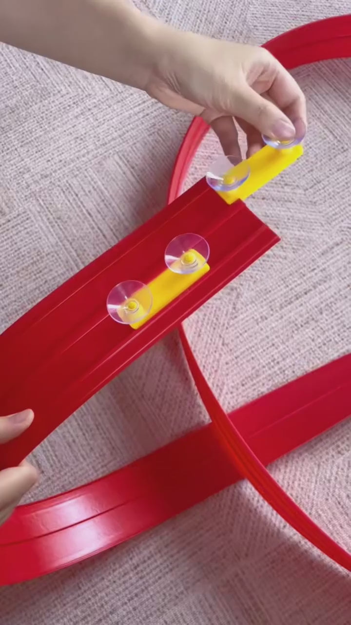 Flexible Double Race Track with 4 Cars - 5m — product demonstration