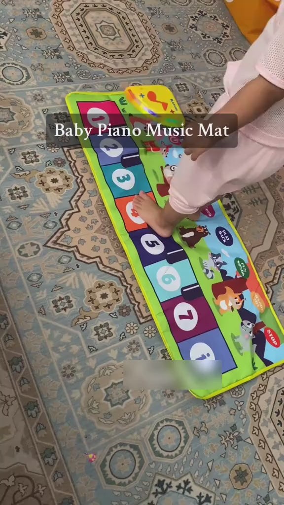 Kids Piano Mat, 80 x 30 cm, play demo