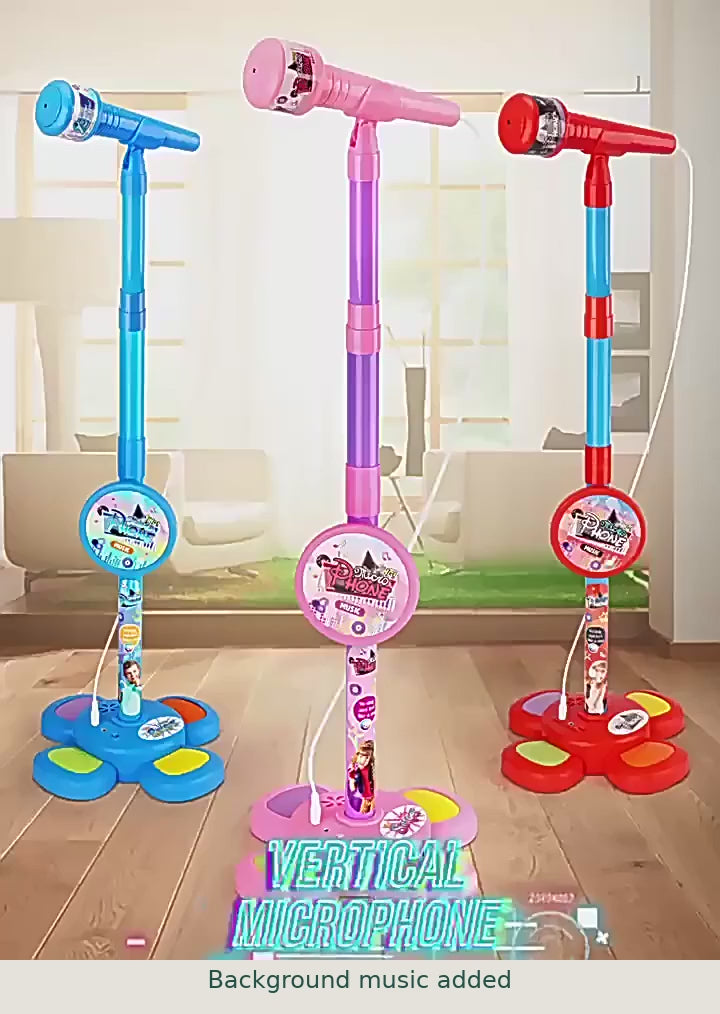 Kids' Karaoke Microphone with Adjustable Stand — product presentation with Status by Jamie Bathgate