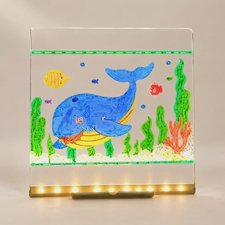 LED Light-Up Drawing Board, 20 x 30 cm, product video
