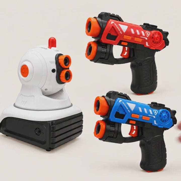Laser Tag Projector Game with 2 Blasters, product video