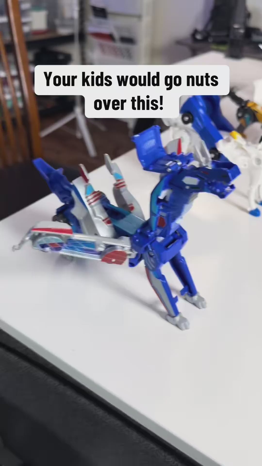 Magnetic Transforming Toy Car, transformation demo