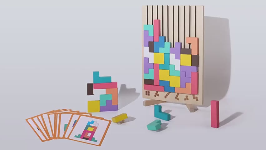 Wooden Geometric Block Puzzle, product video