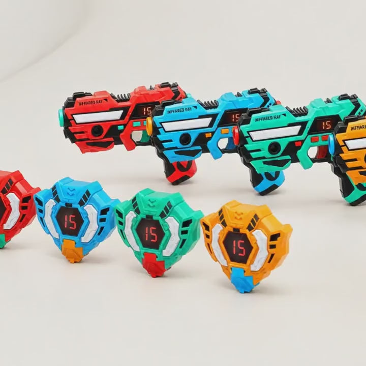 Rechargeable Laser Tag Set for 2 or 4 Players, product video