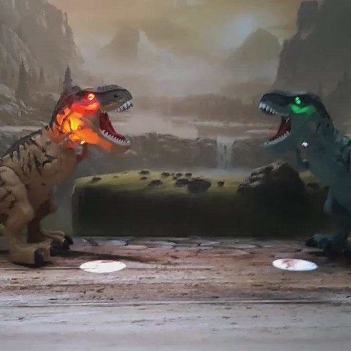 Walking Dinosaur Toy with Mist and Eggs — product demonstration